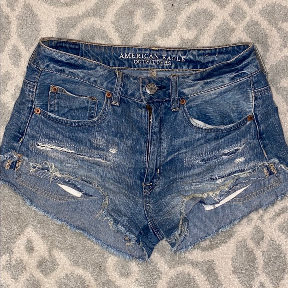 American Eagle Hi-Rise Festival Jean Shorts